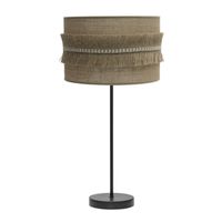 sobremesa grande kala 1xe27 negrosaco 63x30x30 cm con flecos
