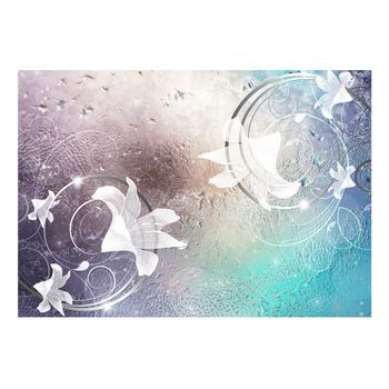 Papel Pintado 3d - Glass Flowers (400x280 Cm)