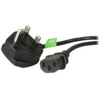startechcom cable de 1m 3 pies de alimentacian de ordenador para el reino unido uk bs1363 a c13 18awg 10a 250v cable inglas de corriente de repuesto cable de alimentacian de tv