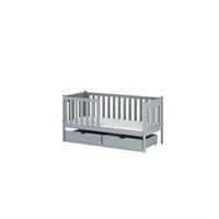 cama individual alicja 90x200 gris