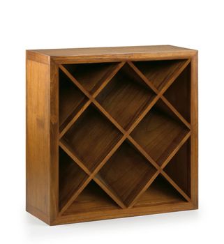 Botellero con 12 huecos de madera marrón anch. 90 cm