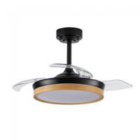 ventilador led aspas plegables panam mini cct dim 46w