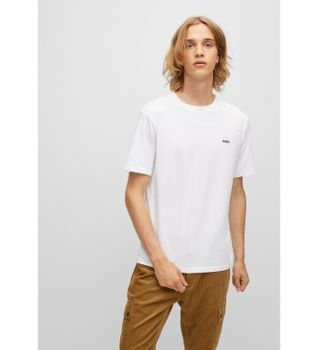 HUGO para hombre. 50466158 Camiseta Dero blanco (M), Casual, Algodón, Manga corta, Sostenible