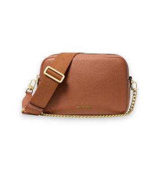 Michael Kors para mujer. 32S5GYTC5L Bandolera mediana Bryant mediana de piel granulada marrón (OSFA), Casual
