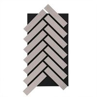 panel acustico en espiga vega roble gris set de 3 - 80 x 40 cm