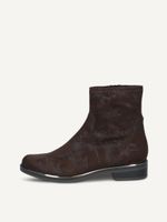 caprice bootie brown made of textiles with block heel size 39