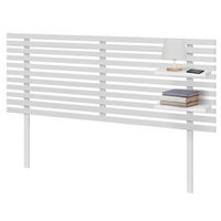 dhome cabecero con estantes de madera reciclada dm colgante pared estilo palet japones con patas 160x46cm cama vintage nordico 160cm blanco solido