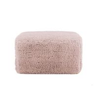 ottoman - mueble para salon - tejido de felpa - rosa 80x75x42cm