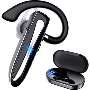 Nuevos auriculares inalámbricos de negocios YYK530 de un solo oído micrófono Dual Bluetooth V5.1 auriculares con cancelación de ruido para conductor