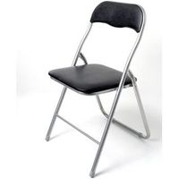 set 6 sillas plegables polo negro