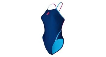 Banador para mujer essentials  p diamond  p back azul