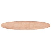 superficie de mesa redonda madera de roble sin tratar o80x15cm vidaxl