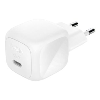 Cargador de pared USB-C Belkin 45W Power Delivery 3.1 Carga rápida Blanco Universal
