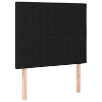 juego de 2 cabeceros cama  panel de cabecera de tela negro 80x5x7888 cm