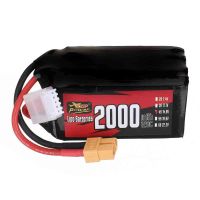 bateria zop power 148v 2000mah 120c 4s lipo con conector xt60 para dron rc