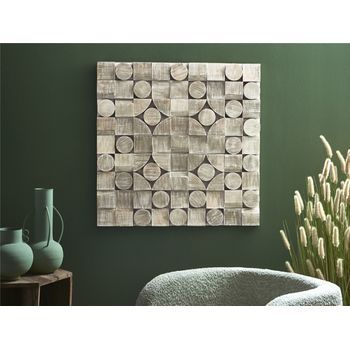 Panel Multiformas Madera 80x80 Cms. 80x5x80 Cms