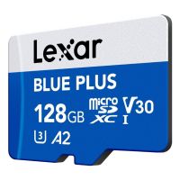tarjeta microsd lexar blue plus 128 gb uhs-i 170 mbs class 3 u3 v30 blue