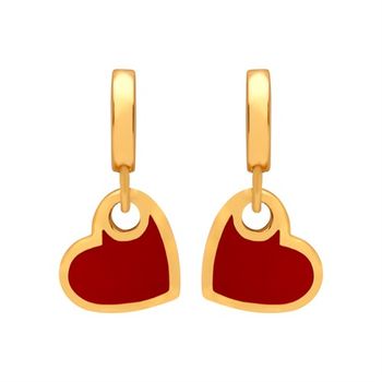 Colgante para sistema de joyería de oreja de plata 925 chapado en oro. corazón