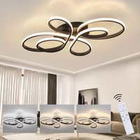 lampara de techo led para sala de estar regulable grande 100 cm 90 w moderna zmh