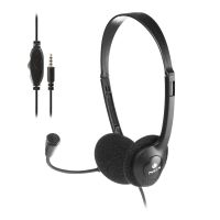 auriculares ngs con cable microfono control de volumen jack 35mm negros