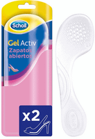 scholl plantillas gel activ zapatos abiertos 1 par 35-405