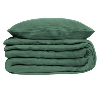 Juego De Cama De Gasa De Algodón Verde Celadón 260x240cm