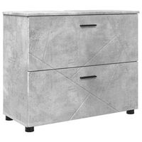 gabinete de bano gris concreto 765 x 35 x 64 cm vidaxl