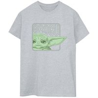disney camiseta manga larga the mandalorian para mujer