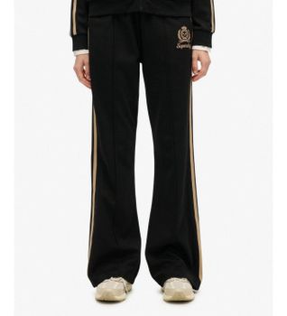 Superdry para mujer. W7011220A Pantalón Country Club Track negro (XS), Casual, Algodón