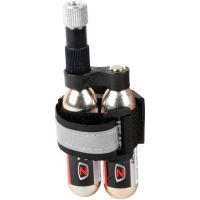 zefal - kit hinchador co2 ez control con portacartuchos y 2 cartuchos de co2 de 16 g para bicicletas de carretera y montana flujo controlado z-flow para valvulas presta y schrader