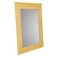 espejo de madera amarillo 70x03x90