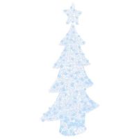arbol de navidad  decoraciones de navidad con 160 led frio 150 cm acrilico