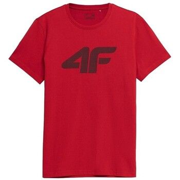 4F Camiseta SS23TTSHM537CZERWONY para hombre