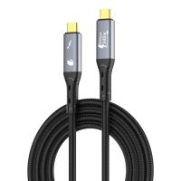 pccom essential cable usb-c a usb-c high speed transfer pd 31 240w usb4 thunderbolt video 8k 1m
