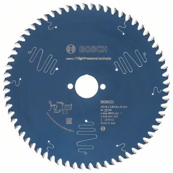 Bosch Professional Disco De Sierra Circular Expert For High Pressure Laminate Para Laminado De Alta Presión, 216 X 30 X 2.8 Mm, Accesorio De Sierra Circular