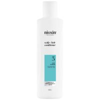nioxin scalp and hair thickening system 3 conditioner for coloured dry and damaged hair with light thinning 300ml