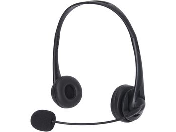 Sandberg Auriculares USB para Oficina, 126 - 12 (USB Office, Auricular, Banda para la Cabeza, Centro de Llamadas), Color Negro, Binaural, botón