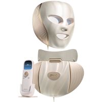 shark cryoglow clinic face  body under-eye contrast therapy  led anti-ageing  blemish clearing system - white gold