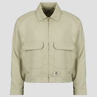 dickies cazadora hemp twill trucker jacket eucalyptus para hombre