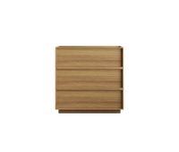 comoda 3 cajones - mueble de almacenamiento moderno para salon dormitorio y pasillo - roble