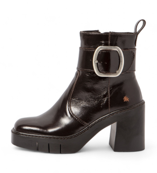 Art para mujer. 119791112003_012 Botines de piel 1979 marrón (40), 8 a 10cm, Cremallera, Casual