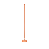 ray - lampara de pie led regulable de 25 w 3000 k 2000 lm 160 cm de alto interruptor de pie - perenz - naranja