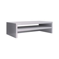 mb muebles bonitos - soporte de monitor adelis xxl de melamina 16 mm para oficina ergonomico y multifuncional con espacio de almacenamiento 56x13x23 cm