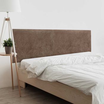 Dhome Cabecero Marron 160cm Dual Acabado Toalla Soft Tapizado Liso Con Patas 4cm Grosor 70 Alto Tejido Suave Para Pared Acústicos Cabeceros Absorbentes (160cm, 4cm - 70 Al. - Marron)