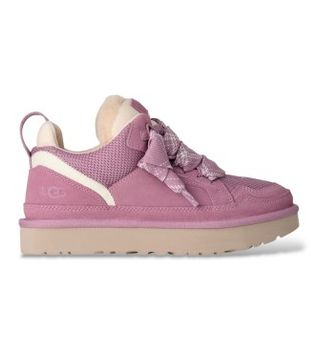 UGG para mujer. 1144032 Zapatillas de Piel Lowmel rosa (40), Plano, Serraje, Cordones, Casual