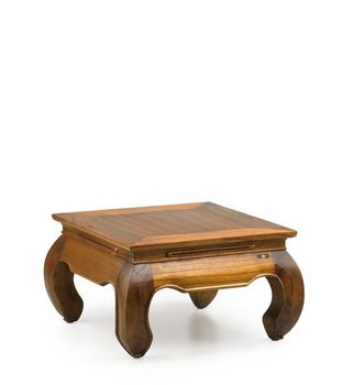 Mesa de centro de madera marrón anch. 60 cm