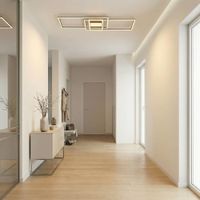 lampara de techo led de aluminio gris