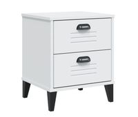 vidaxl mesita de noche viken madera de ingenieria blanca