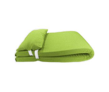 Colchón para tumbona con cojín 180x60x6 cm pistacho acomoda textil.