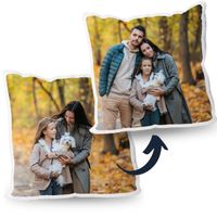 deregaloos cojin personalizado de 40x40 cm con impresion a doble cara y relleno incluido
